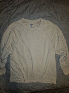 aerie beige crewneck sweatshirt